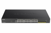 D-Link DGS-1250-28XMP D-Link DGS-1250-28XMP Smart switch 24x Gb PoE+, 4x 1G/10G SFP+, 370W