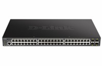 D-Link DGS-1250-52XMP Smart switch 48x Gb PoE+, 4x 1G/10G SFP+, 370W