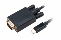 Akasa AK-CBCA17-18BK AKASA adaptér USB Type-C na VGA M Cable Adapter (1920x1080@60Hz) 1.8 m
