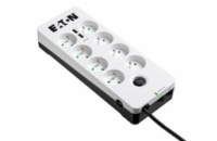 Eaton Protection Box 8 Tel@ USB FR, přepěťová ochrana, 8 zásuvek, 2x USB nabíječka, 1m