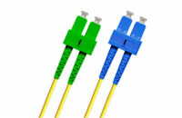 Optický patchkabel duplex SC/APC-SC 9/125um SM 1m, OS2, G657A