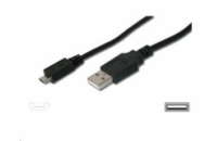 PREMIUMCORD Kabel USB 2.0 A - Micro B propojovací 1m