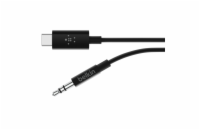 Belkin USB-C na 3,5mm jack kabel audio, černý, 0,9m