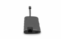 VERBATIM 49142 USB-C Multiport HUB, 3x USB 3.0, 1x USB-C, HDMI, LAN, SD, microSD, šedá dokovací stanice