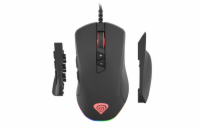 Genesis herní optická myš XENON 770/RGB/Herní/Optická/Pro praváky/10 200 DPI/Drátová USB/Černá