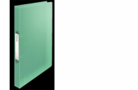 Esselte měkké desky PP. 2 kulaté kroužky. Hřbet 25 mm. A4, zelené