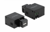 Delock Keystone Modul mit USB Typ-A Ladebuchse 2,1 A schwarz