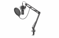 Streamovací mikrofon Genesis Radium 400, USB, kardioidní polarizace, ohybné rameno, pop-filter