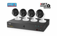 iGET HGNVK85304 - Kamerový PoE FullHD set, 8CH NVR + 4x IP 1080p kamera, SMART detekce, W/M/Andr/iOS