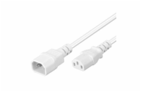 PREMIUMCORD Prodlužovací kabel síť 230V, C13-C14, bílý 2m