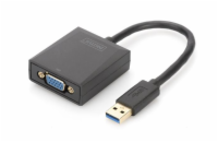 Digitus Adaptér USB 3.0 na VGA, vstupní USB 1080p, výstupní VGA