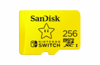SanDisk MicroSDXC karta 256GB for Nintendo Switch (R:100/W:90 MB/s, UHS-I, V30,U3, C10, A1) licensed Product,Super Mario