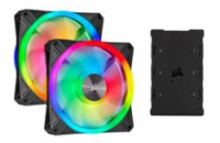 Corsair ventilátor QL Series QL140 RGB LED, 2x 140mm, 26dBA, Lighting Node CORE