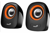 GENIUS repro SP-Q160 Orange, 2.0, 6W, USB napájení, 3,5" jack, černo-oranžové