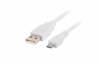 LANBERG Micro USB (M) na USB-A (M) 2.0 kabel 1m, bílý