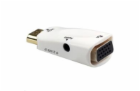 PremiumCord khcon-48 PremiumCord konvertor HDMI na VGA + audio/ bílý