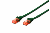 Digitus Patch Cable, CAT 6 UTP, AWG 26, měď, zelený 1m