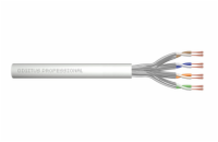 DIGITUS Kabel CAT 6A U-FTP, surová délka 305 m, papírová krabička, AWG 27/7, LSZH, simplex, barva šedá