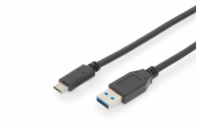 Digitus AK-300146-010-S připojovací, USB typu C, typ C na A M/M, 1m ASSMANN USB Type-C connection cable Type C to A M/M 1.0m full featured Gen2 3A 10GB 3.1 Version CE bl