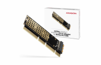 AXAGON PCEM2-1U, PCIe x16/x8/x4 - M.2 NVMe M-key slot adaptér, 1U