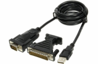 PREMIUMCORD Kabel adaptér USB - sériový port (COM, RS232, redukce)