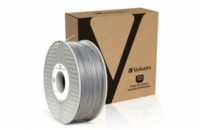 VERBATIM 3D Printer Filament PLA 1.75mm, 335m, 1kg silver/metal grey (55275)