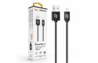 Datový kabel ALIGATOR 2A iPhone lightning 2m, černý