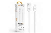 Aligator DAKA010 2A Datový micro USB, 2m Datový kabel ALIGATOR 2A micro USB 2m, bílý