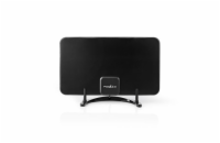 NEDIS aktivní pokojová DVB-T/T2 anténa/ FM / UHF / VHF/ rozsah příjmu 0-25 km/ LTE700/ zesílení 26 dB/ ABS/ černá