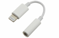 PREMIUMCORD Apple Lightning audio redukční kabel na 3.5 mm stereo jack/female, bílý