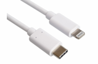PremiumCord kipod52 USB 2.0 z USB-C na Lightning, MFi, 0.5m PREMIUMCORD Apple Lightning - USB-C™ USB nabíjecí a datový kabel MFi pro Apple iPhone/iPad, 0,5m