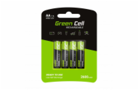 Green Cell Rechargeable Batteries 4x AA R6 2600mAh