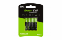 Green Cell Rechargeable Batteries 4x AAA HR03 950mAh