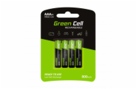 Green Cell Rechargeable Batteries 4x AAA HR03 800mAh