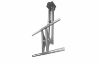 Neomounts  PLASMA-C100 / Flat Screen Ceiling Mount (Height: 67-107 cm) / Silver