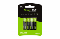 Green Cell Rechargeable Batteries 4x AA HR6 2000 mAh