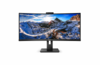 Philips MT VA LED 34" 346P1CRH/00 - VA panel, 3440x1440, HDMI, DP, USB-C, RJ45, repro, zakriven, webcam, nast vyska