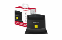 AXAGON CRE-SM2, USB-A StandReader 4-slot čtečka Smart card (eObčanka) + SD/microSD/SIM, kabel 1.3 m