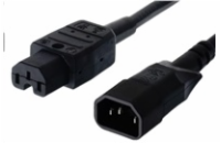 PREMIUMCORD Kabel napájecí 230V prodlužovací 2m (konektory IEC320 C14 - C15)