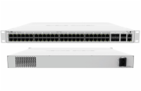 MikroTik CRS354-48P-4S+2Q+RM 650MHz CPU, 64MB, 48x Gbps PoE LAN, 4x 10 Gbps SFP+, 2x 40 Gbps QSFP+, 1x PSU, 1U, L5
