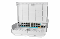 MikroTik Cloud Router Switch CRS318-1Fi-15Fr-2S-OUT, 800MHz CPU, 256MB, 16x10/100 (PoE-in,1x out),2xSFP, vč.L5, venkovní