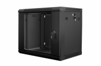 LANBERG RACK CABINET 19” WALL-MOUNT 9U/600X450 (FLAT PACK) V2 BLACK  