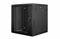 LANBERG Nástěnná jednodílná skříň 19", 12U/600x600 (v rozloženém stavu) černá (RAL9004)   V2