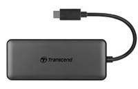 Transcend HUB5C, USB-C (3.1 Gen 2) 6-in-1 Hub, 2 x USB-C/2x USB 3.1 Gen 1/SD/microSD, černý