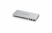 Zyxel XGS1210-12 12-port Gigabit Webmanaged Switch, 8x gigabit RJ45, 2x 2,5GbE RJ45, 2x SFP+