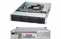 SUPERMICRO 2U chassis 8x 3,5" HS SAS3/SATA, 600W (80PLUS  Platinum)