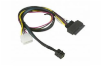 Supermicro 55cm MiniSAS HD SFF-8643 to U.2 PCIE SFF-8639 with Power Cable