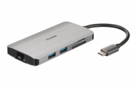 D-Link 8-in-1 USB-C Hub with HDMI/Ethernet/Card Reader/Power Delivery