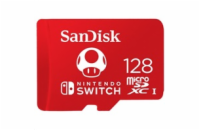 SanDisk MicroSDXC karta 128GB for Nintendo Switch (R:100/W:90 MB/s, UHS-I, V30,U3, C10, A1) licensed Product,Super Mario