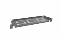 Solarix Police 19" 1U 150mm ukládací plato BK úchyt na přední lišty UP-01-B